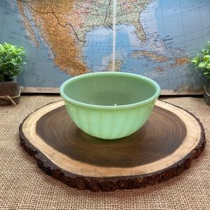 Vintage Fire King Jadeite Green Bowl 6”